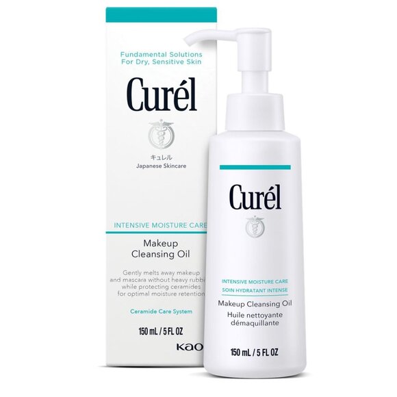 Curel "Intensive Moisture" Make-Up Cleansing Remover Oil, NEW, 5 oz Bottle - Picture 1 of 6